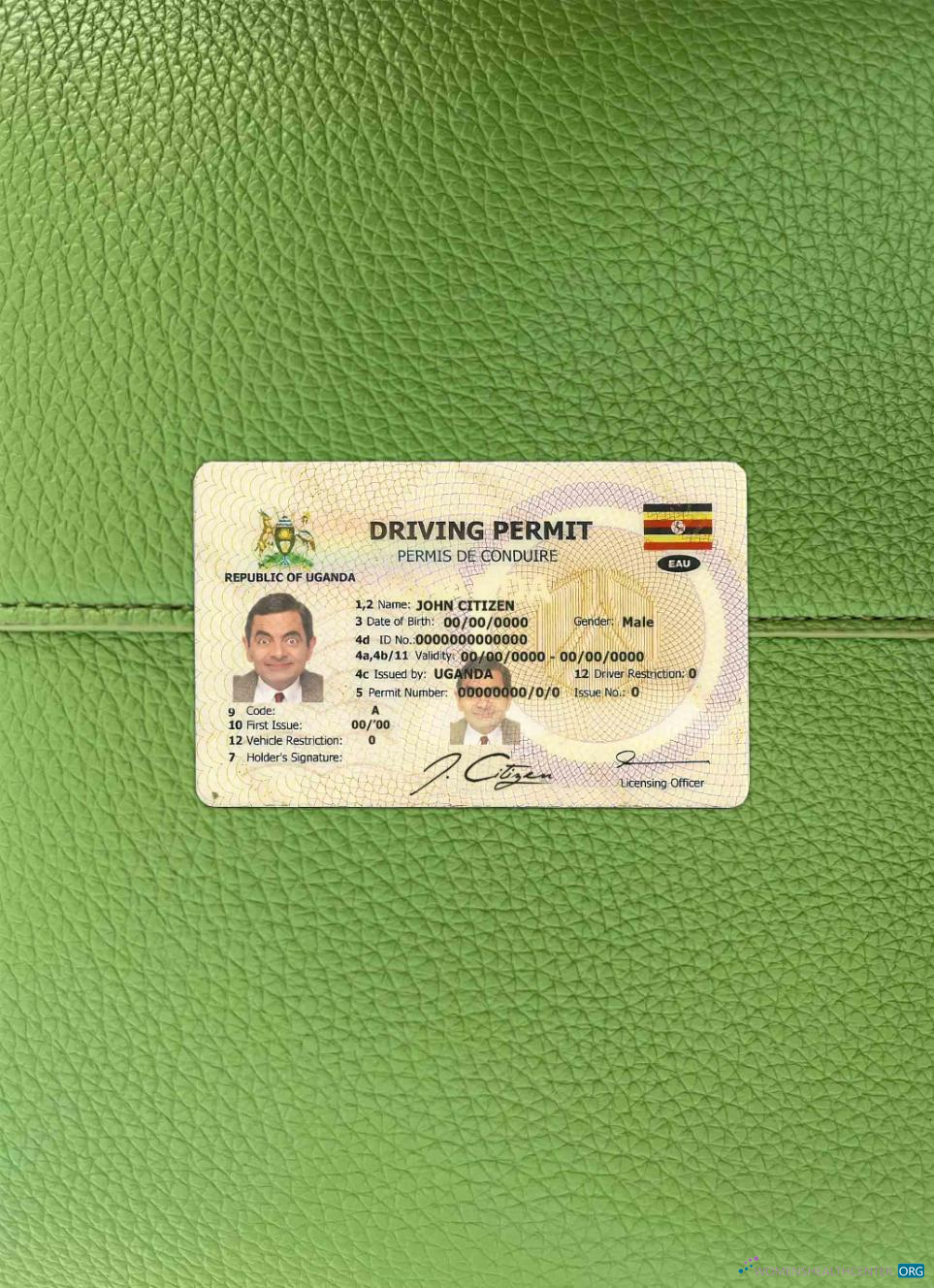 Download Uganda DL photolook FRONT Photoshop template